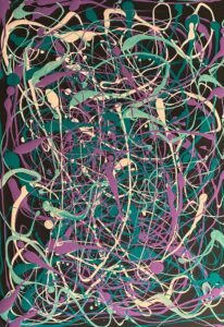Abstract art showing a tangled thread slowly unraveling, symbolizing complexity and healing over time