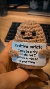 Small stuffed toy for positive affirmation