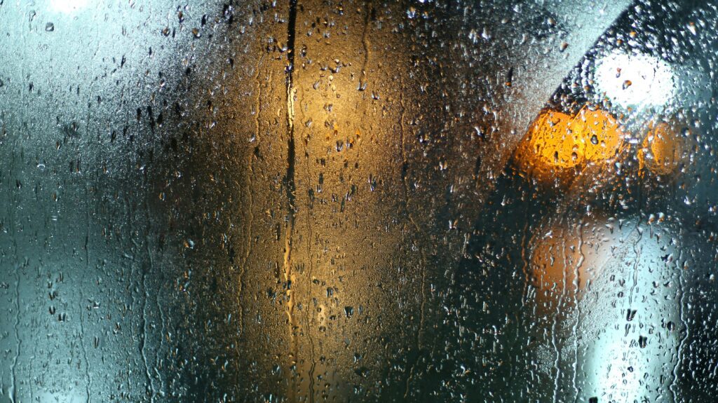 Rain on glass