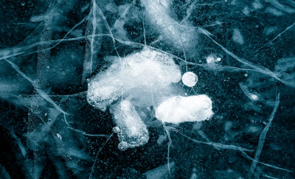 Abstract art of a closeup of a waterfall to reflect the CPTSD brain