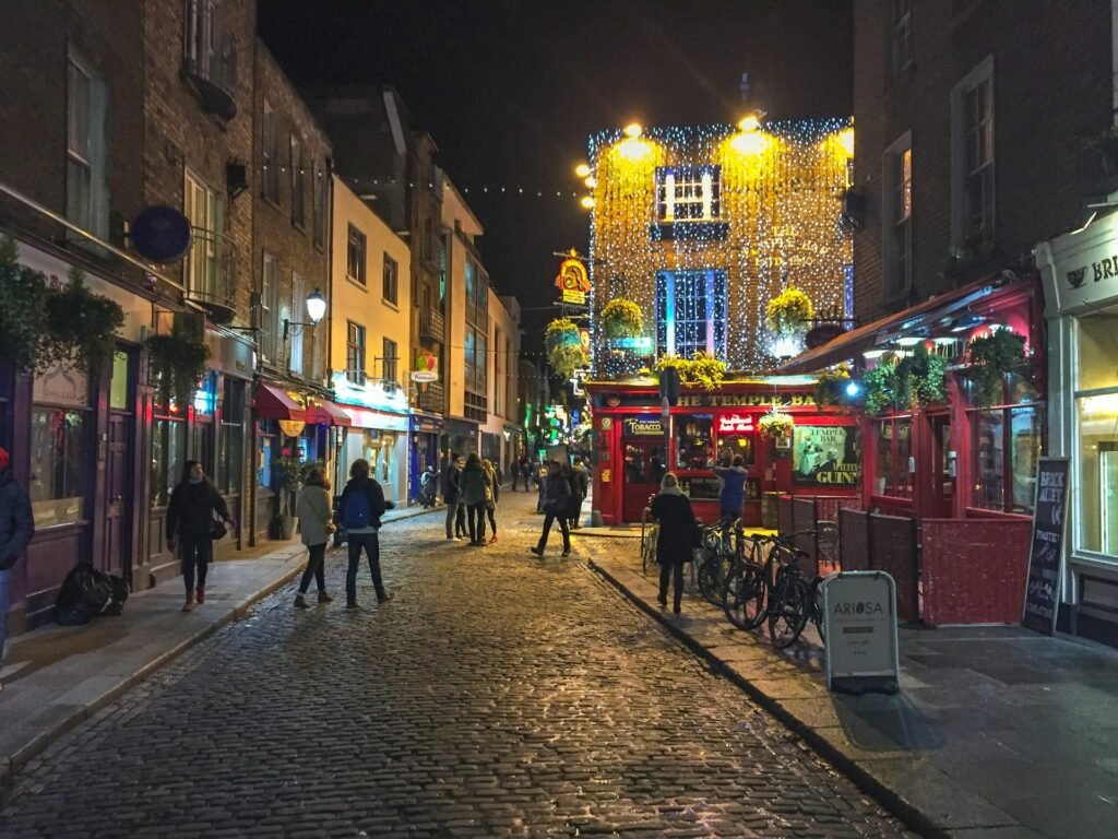 Dublin at night