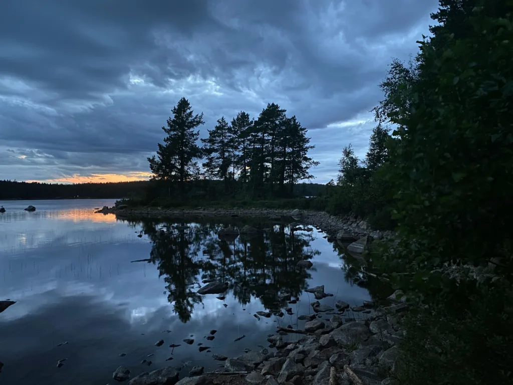 Shoreline at dusk